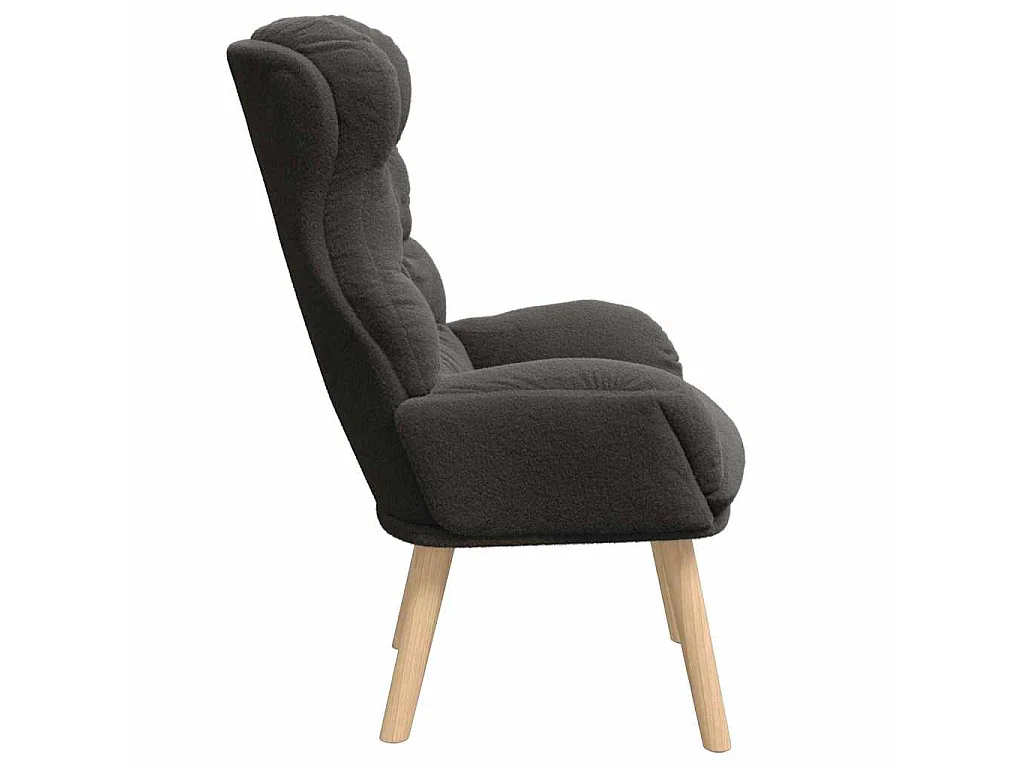 fauteuil Gris foncé 69 x 74 x 93 cm Tissu Sherpa