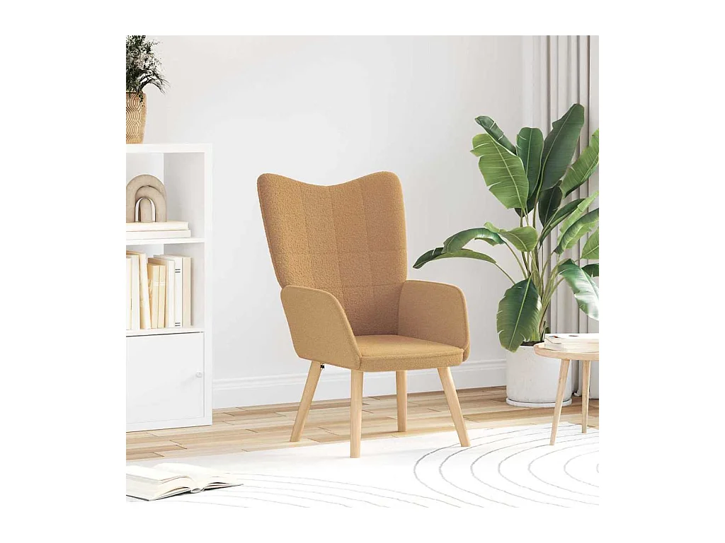 Fauteuil relaxant Beige 62 x 67 x 95.5 cm tissu