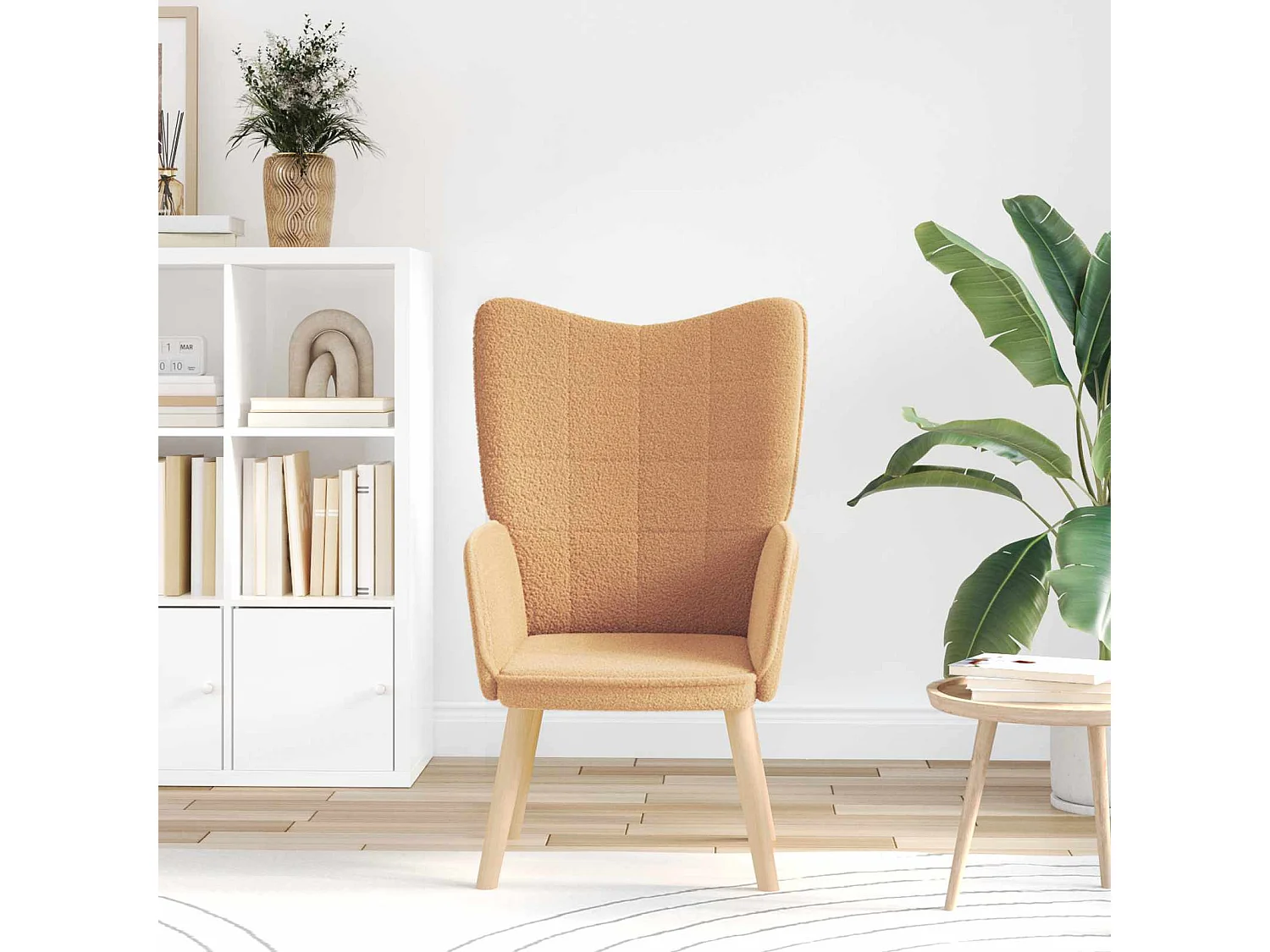 fauteuil Beige 62 x 67 x 95,5 cm Tissu Sherpa