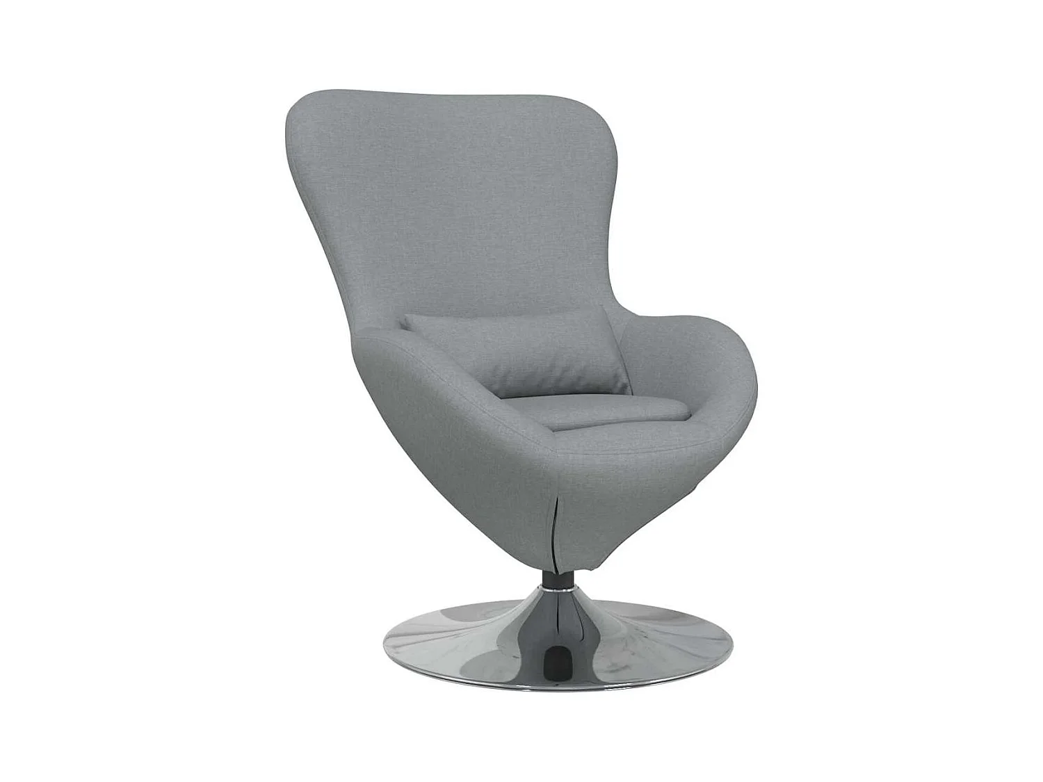 Fauteuil œuf Gris clair 63 x 73 x 90 cm tissu