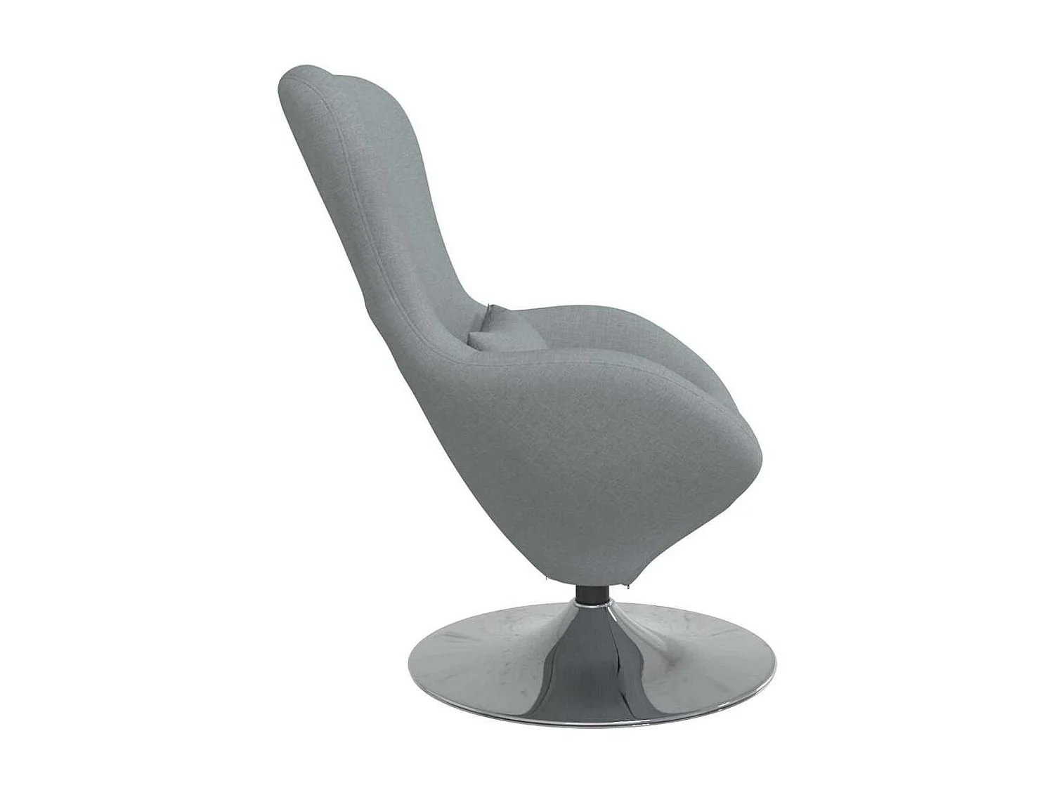 Fauteuil œuf Gris clair 63 x 73 x 90 cm tissu