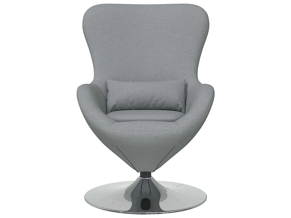 Fauteuil œuf Gris clair 63 x 73 x 90 cm tissu