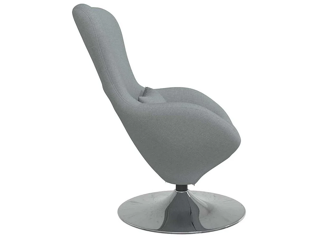 Fauteuil œuf Gris clair 63 x 73 x 90 cm tissu