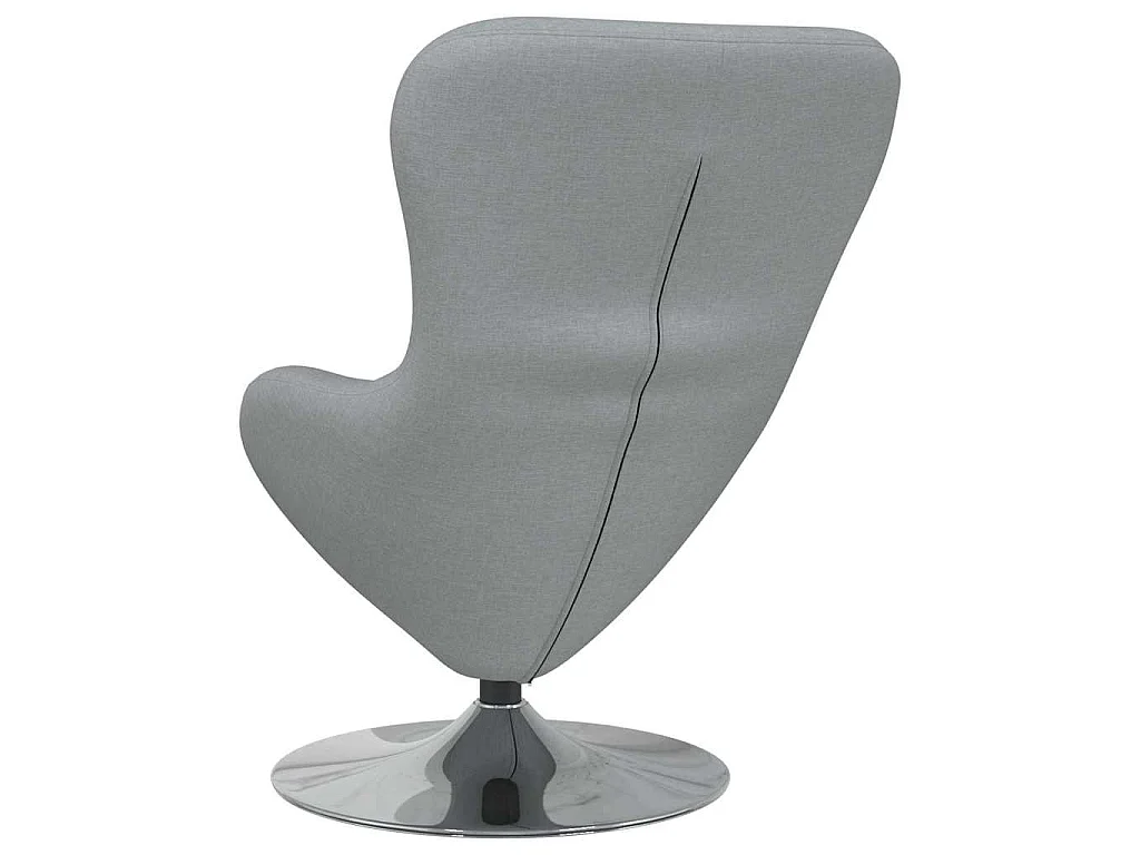 Fauteuil œuf Gris clair 63 x 73 x 90 cm tissu