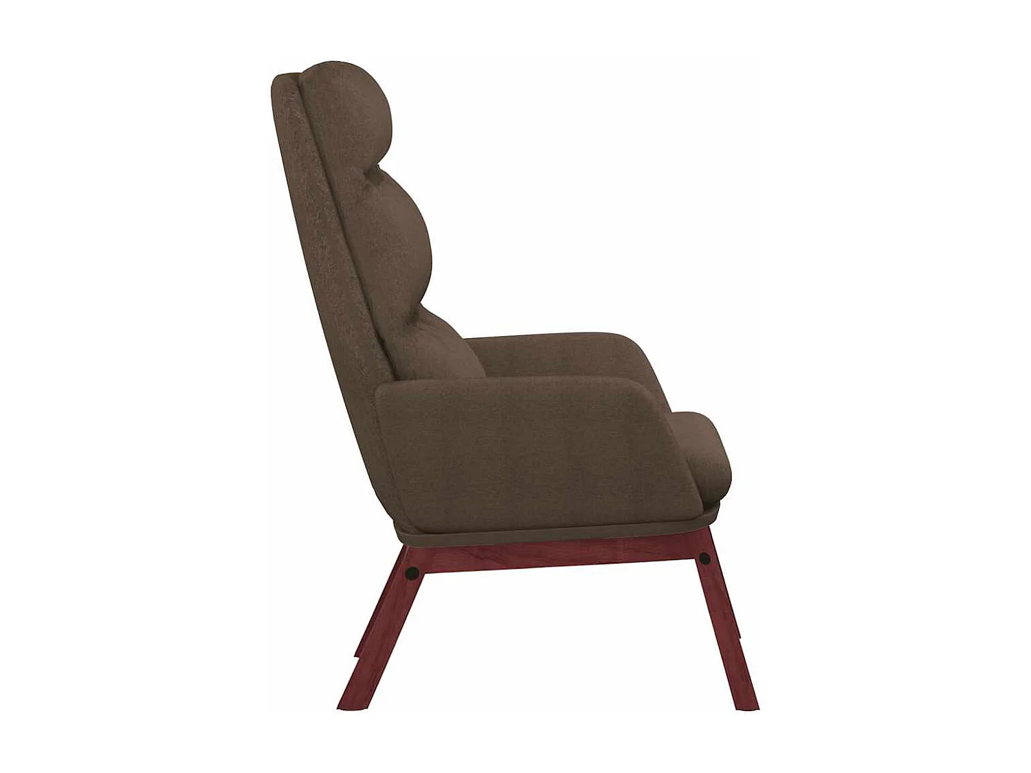 Chaise de relaxation Taupe Tissu