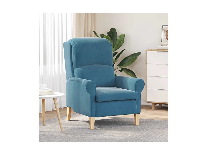 fauteuil Bleu 76 x 94 x 102 cm Velours