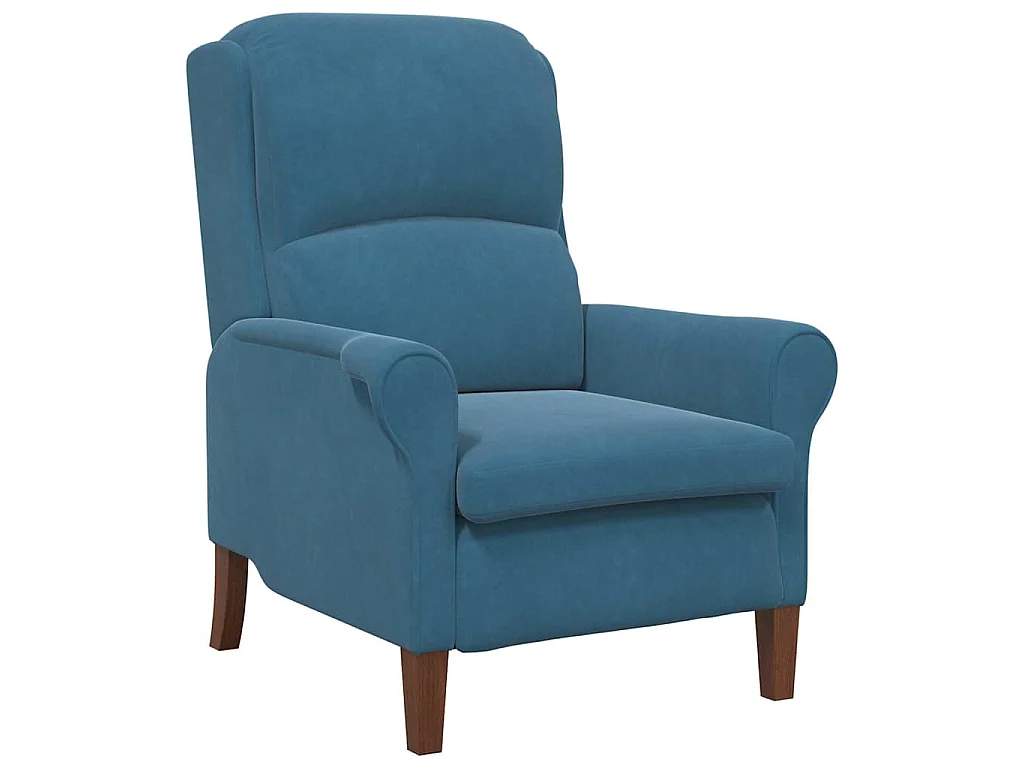 fauteuil Bleu Velours
