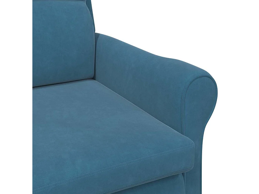 fauteuil Bleu Velours