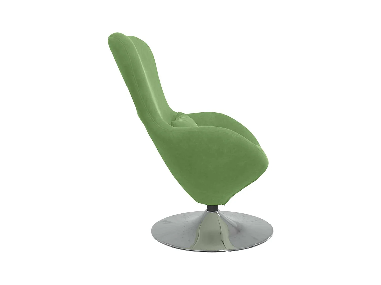 Fauteuil œuf Vert clair 63 x 73 x 90 cm Velours