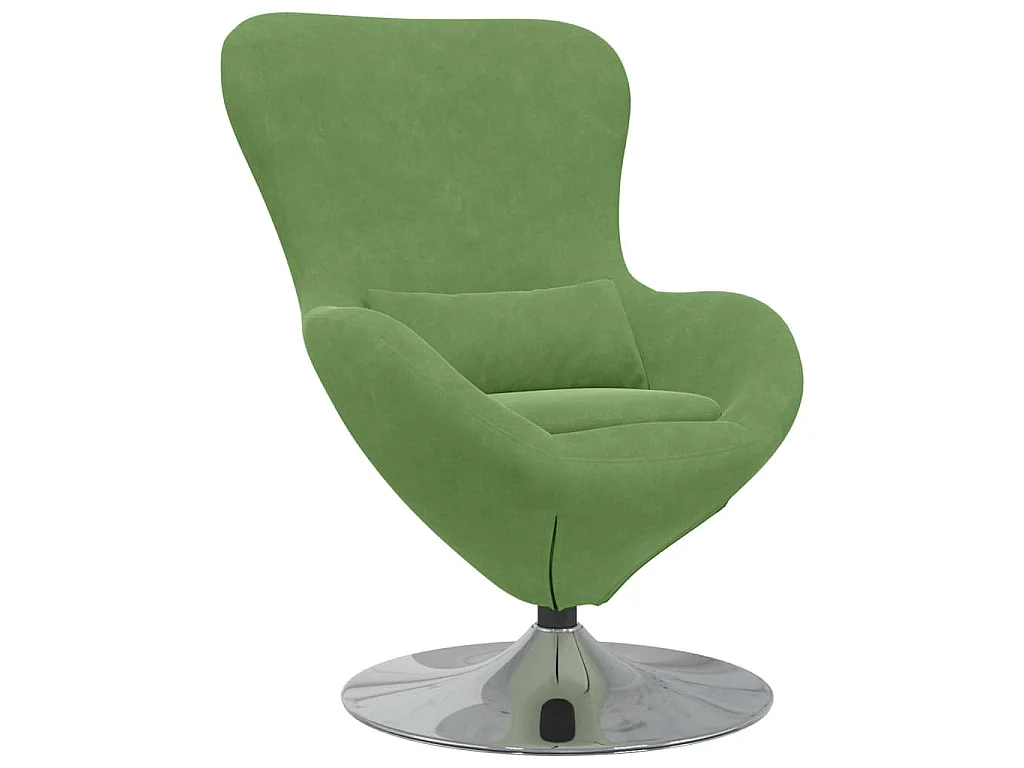 Eiersessel Hellgrün Samt