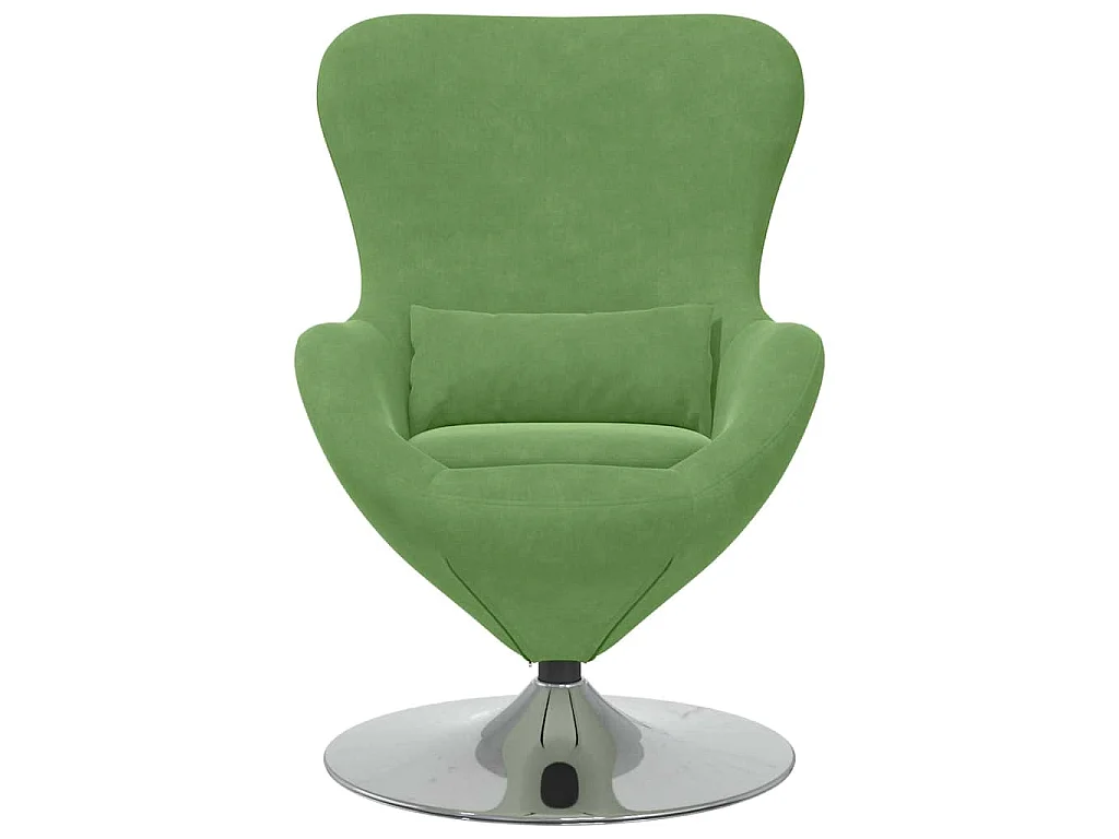 Eiersessel Hellgrün Samt