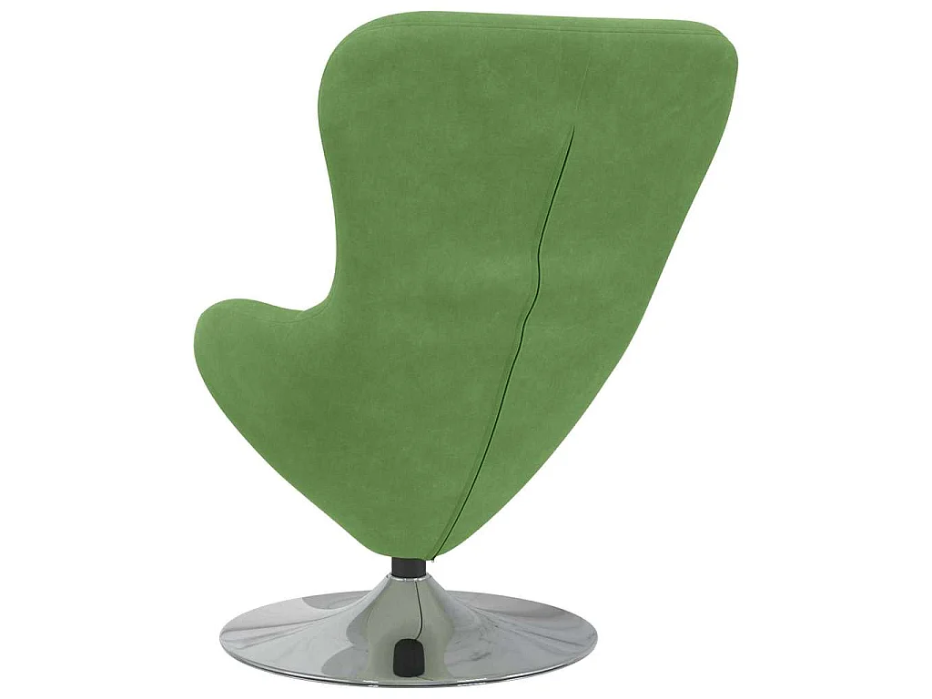 Eiersessel Hellgrün Samt