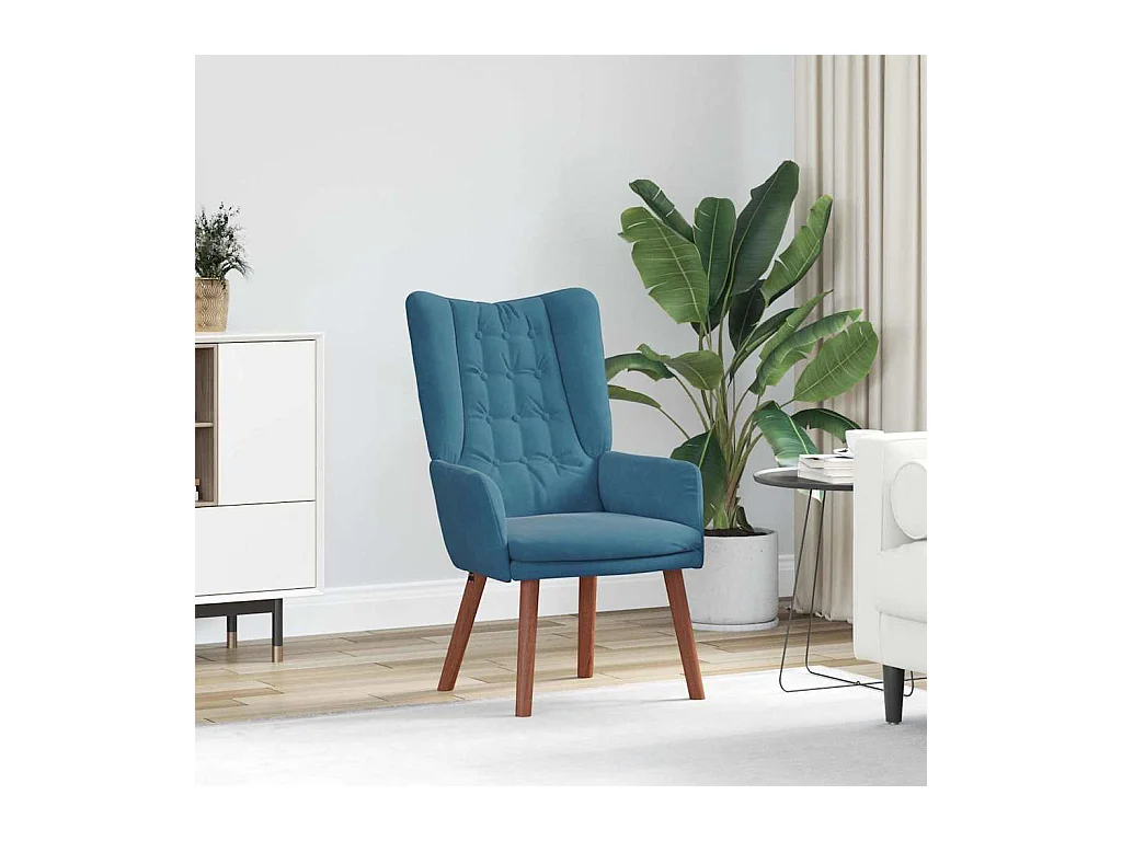 Fauteuil relaxant Bleu 63 x 67 x 94 cm Velours