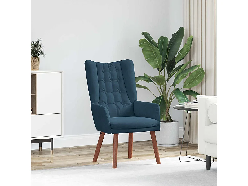 fauteuil Bleu 63 x 67 x 94 cm Velours