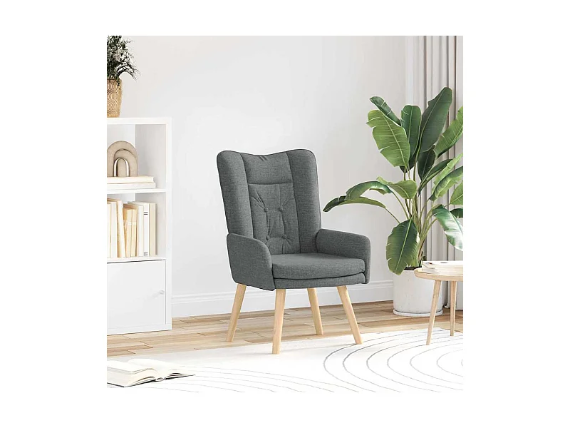 Fauteuil relaxant Gris foncé 63 x 67 x 94 cm tissu