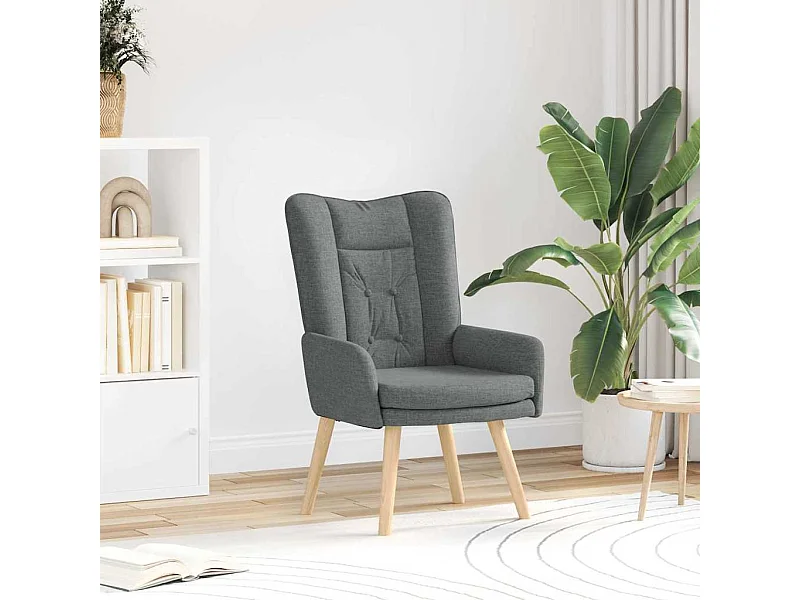 Fauteuil Donkergrijs 63 x 67 x 94 cm Sherpa Stof