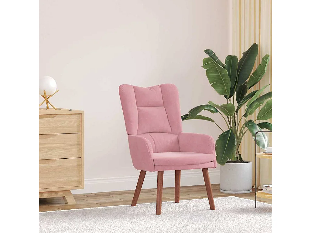 poltrona Rosa 63 x 67 x 94 cm Velluto