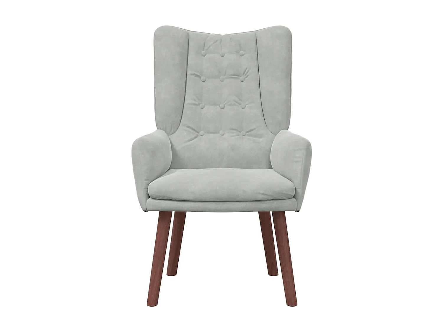 Fauteuil relaxant Gris clair 63 x 67 x 94 cm Velours