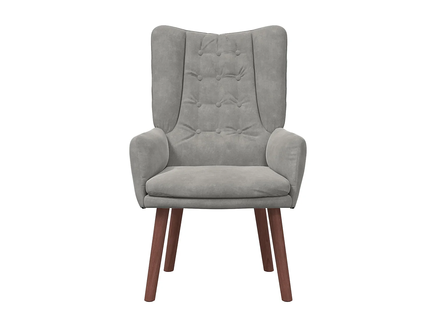 fauteuil Gris clair 63 x 67 x 94 cm Velours