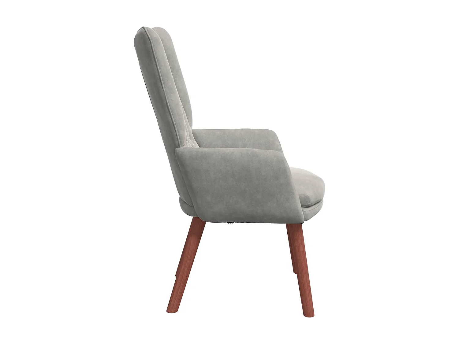 fauteuil Gris clair 63 x 67 x 94 cm Velours