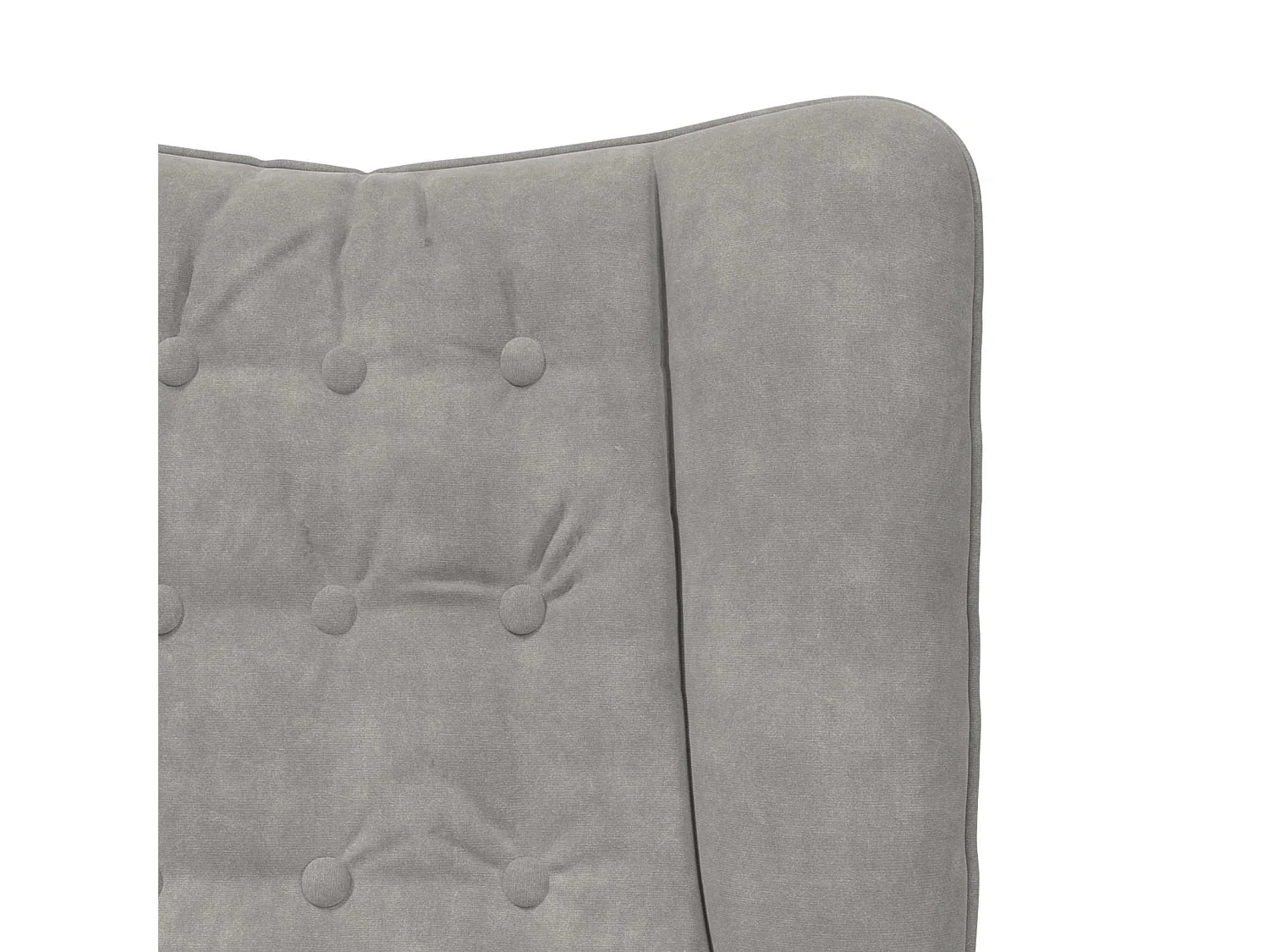 fauteuil Gris clair 63 x 67 x 94 cm Velours