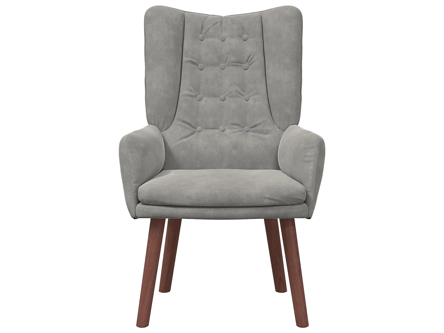 fauteuil Gris clair 63 x 67 x 94 cm Velours