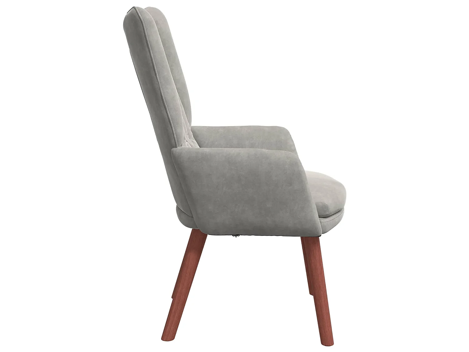 fauteuil Gris clair 63 x 67 x 94 cm Velours