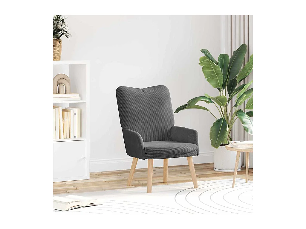 Fauteuil relaxant Gris foncé 63 x 67 x 94 cm tissu