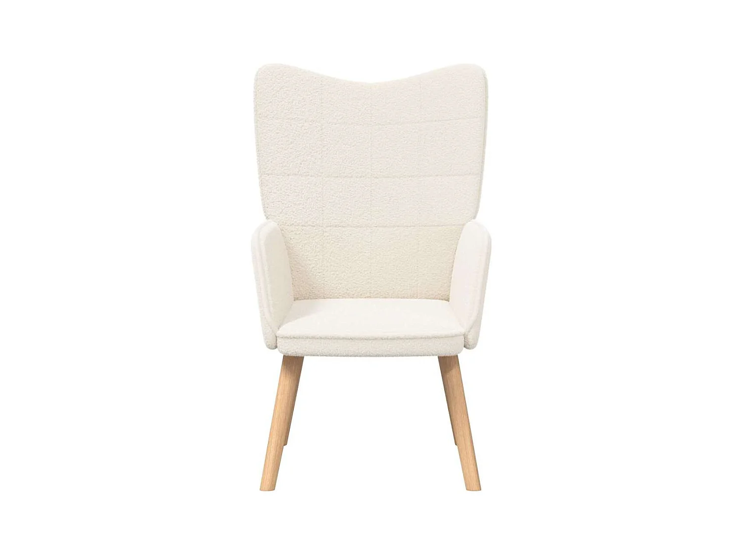 Fauteuil relaxant Crème 62 x 67 x 95.5 cm tissu