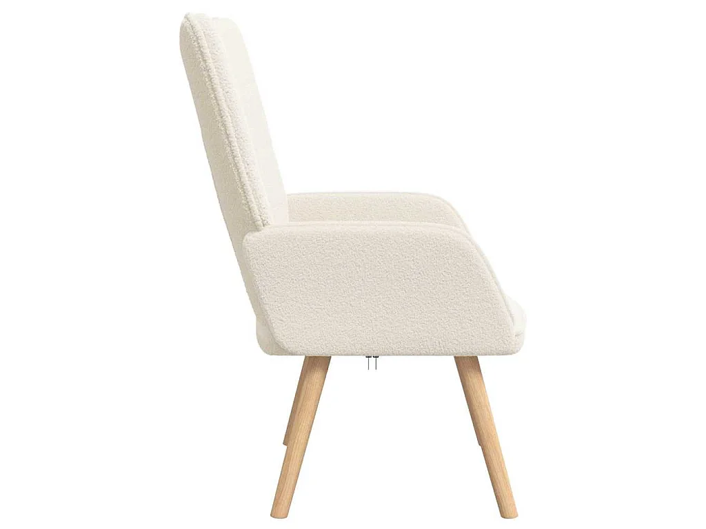 fauteuil Crème 62 x 67 x 95,5 cm Tissu Sherpa