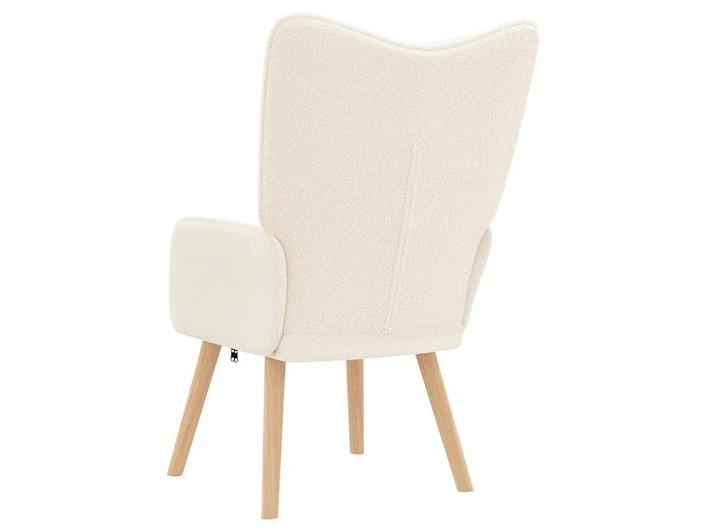 fauteuil Crème 62 x 67 x 95,5 cm Tissu Sherpa