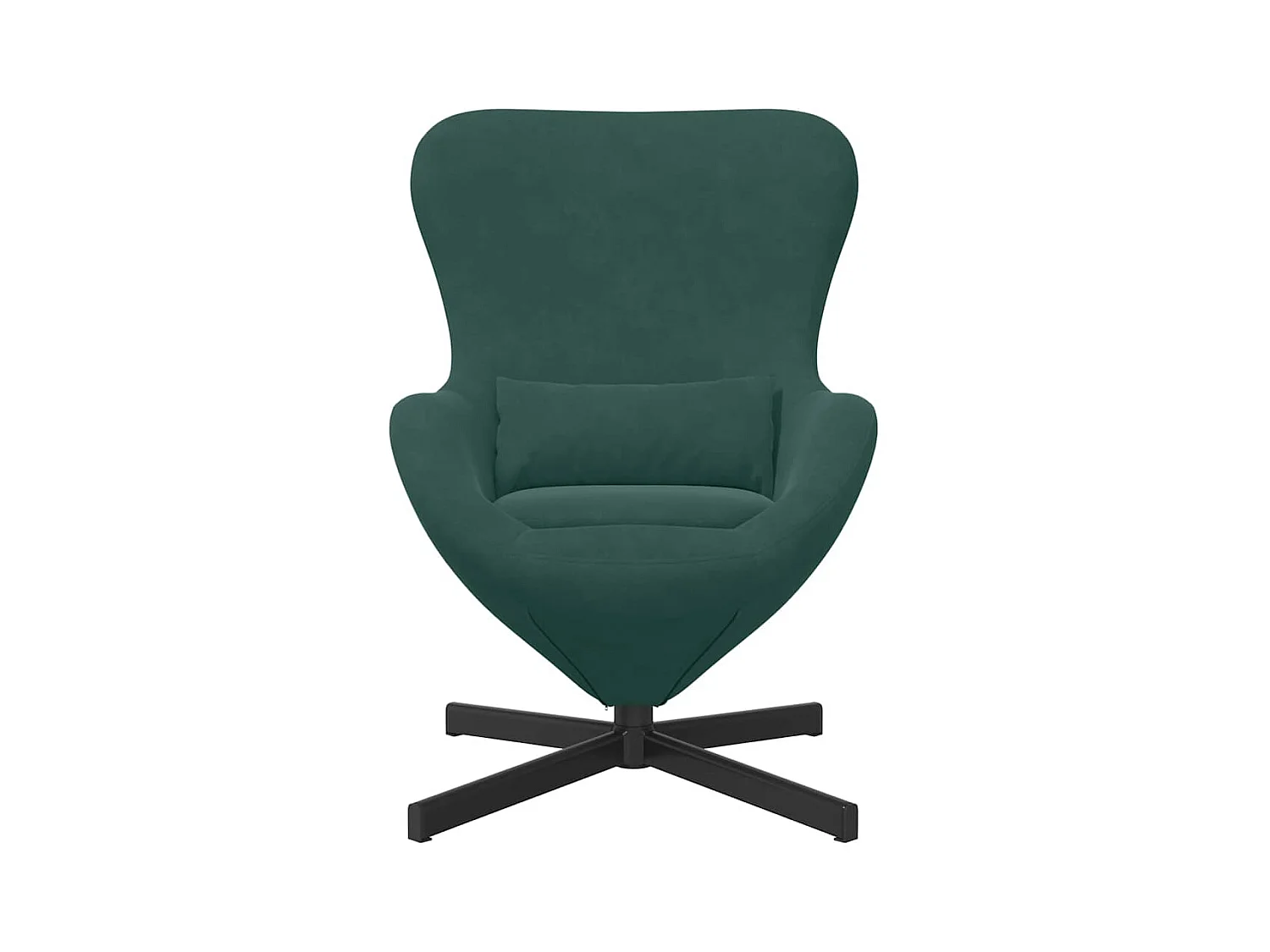 Fauteuil œuf Vert foncé 63 x 73 x 90 cm Velours