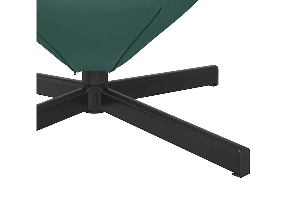 Fauteuil œuf Vert foncé 63 x 73 x 90 cm Velours