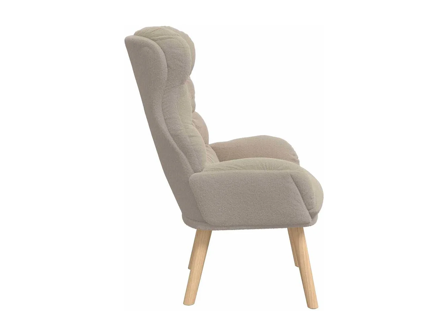 Fauteuil relaxant Gris clair 69 x 74 x 93 cm tissu