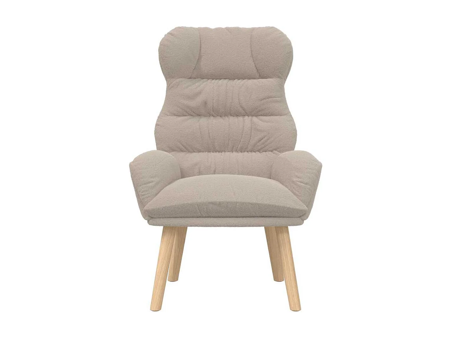 poltrona Grigio chiaro 69 x 74 x 93 cm Tessuto Sherpa