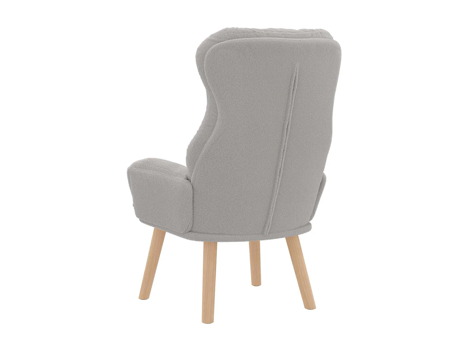 fauteuil Gris clair 69 x 74 x 93 cm Tissu Sherpa