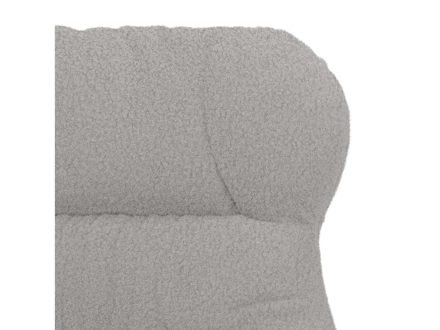 Sessel Hellgrau 69 x 74 x 93 cm Sherpa-Stoff