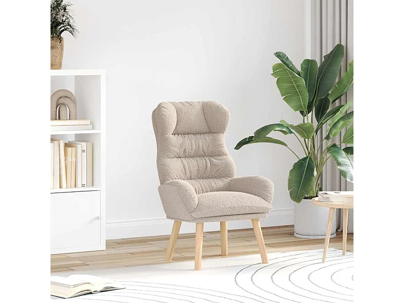 fauteuil Gris clair 69 x 74 x 93 cm Tissu Sherpa