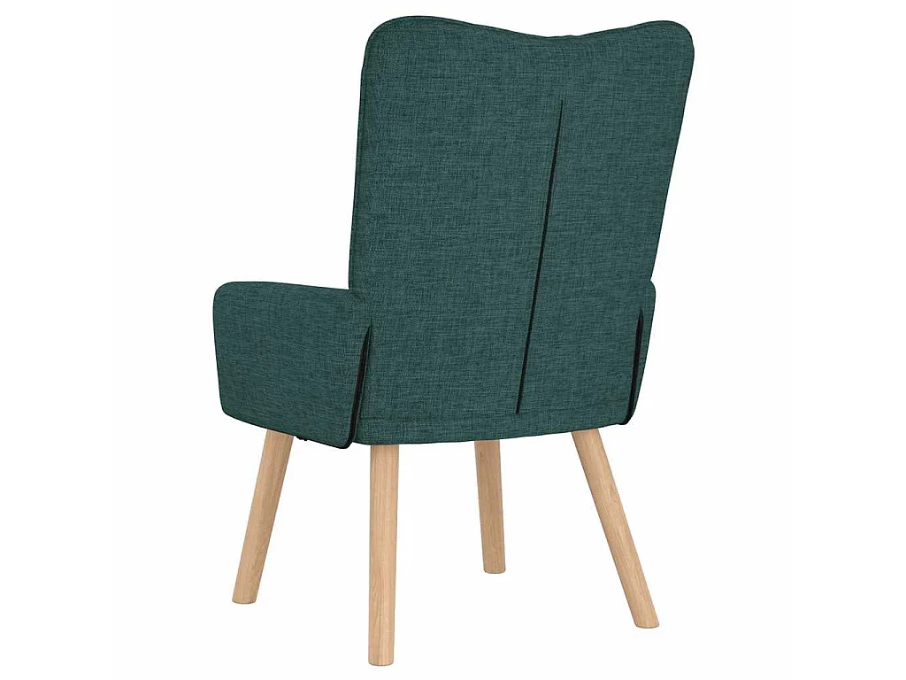 fauteuil Vert foncé 63 x 67 x 94 cm Tissu et contreplaqué