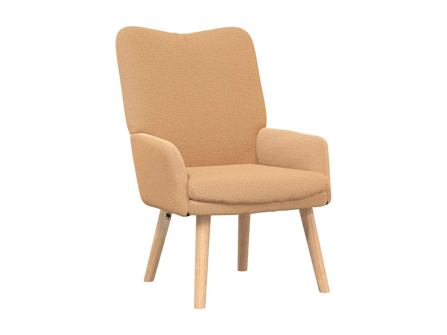 Sessel Beige 63 x 67 x 94 cm Polyester und Sperrholz