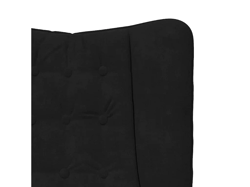 fauteuil Noir 63 x 67 x 94 cm Velours
