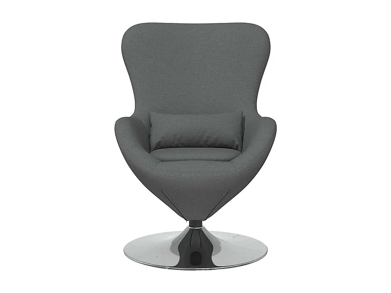 Fauteuil œuf Gris foncé 63 x 73 x 90 cm tissu