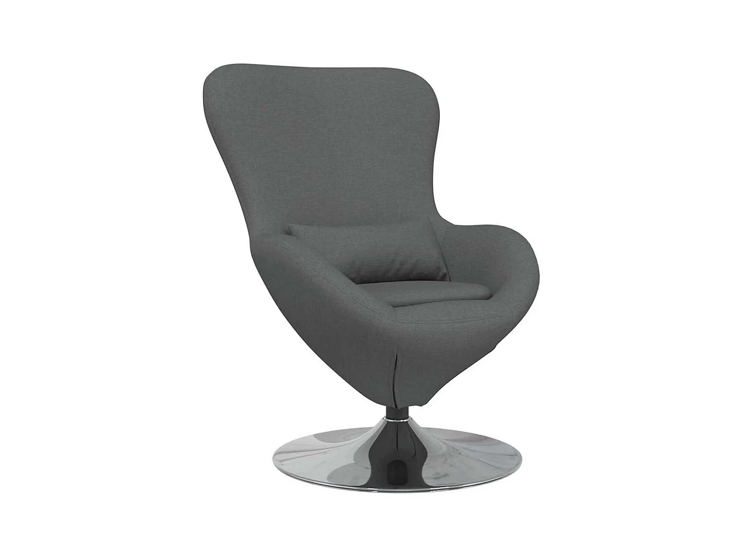 Fauteuil œuf Gris foncé 63 x 73 x 90 cm tissu