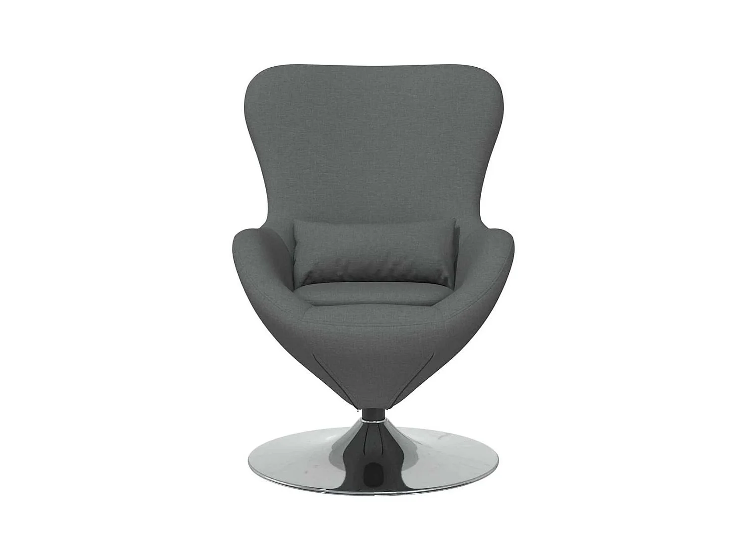 Fauteuil œuf Gris foncé 63 x 73 x 90 cm tissu