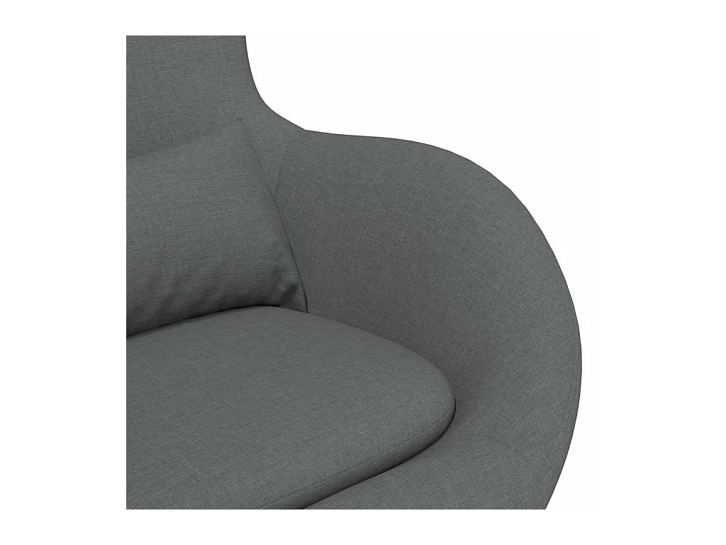 Fauteuil œuf Gris foncé 63 x 73 x 90 cm tissu