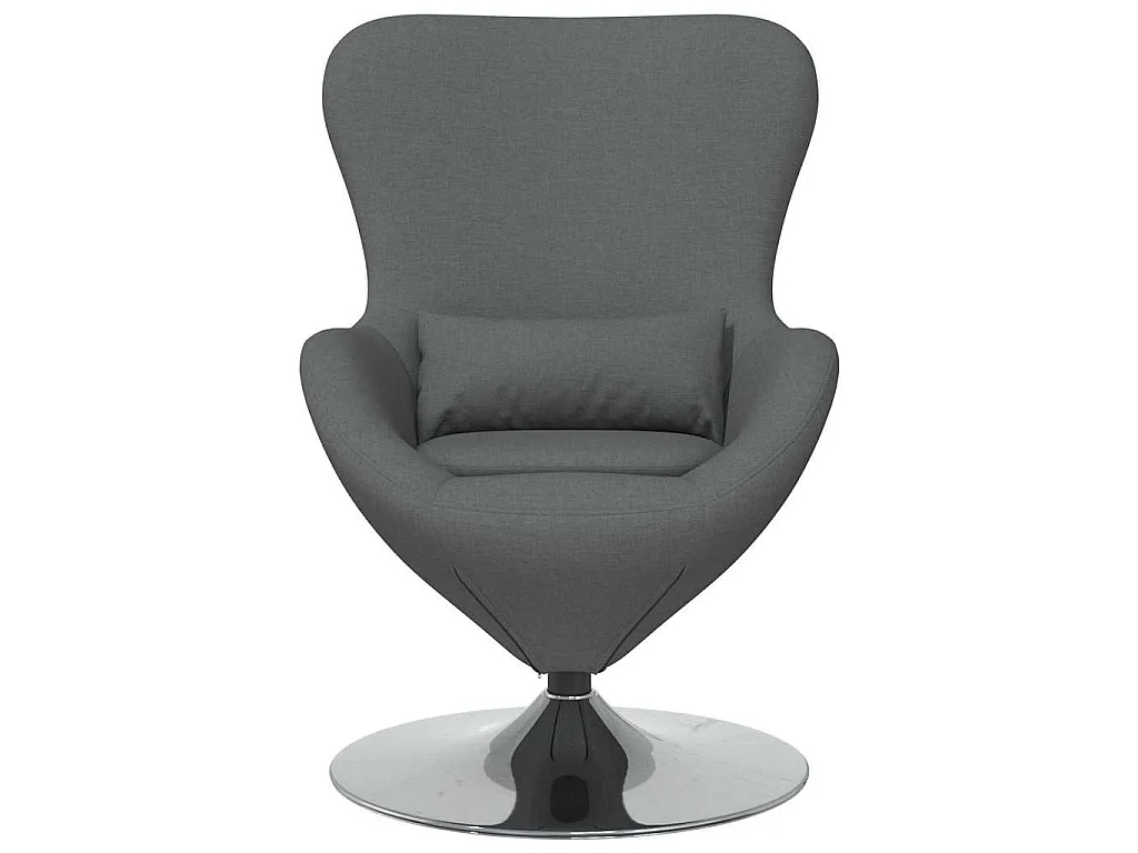 Fauteuil œuf Gris foncé 63 x 73 x 90 cm tissu