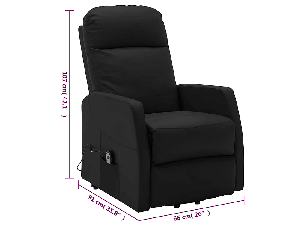Fauteuil Noir Similicuir