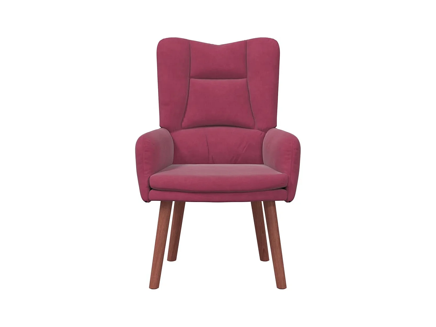 Fauteuil relaxant Rouge bordeaux 63 x 67 x 94 cm Velours