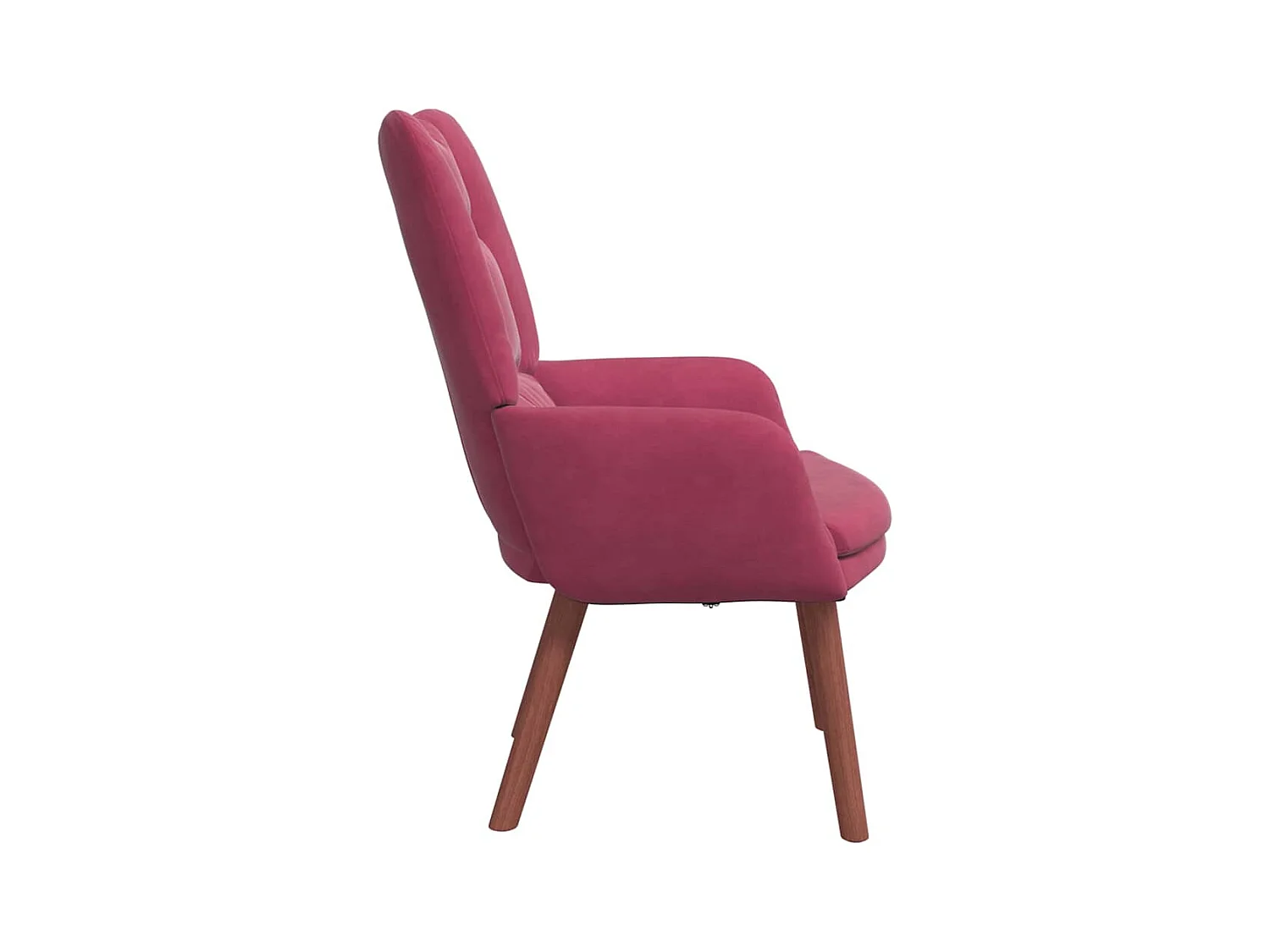 Fauteuil relaxant Rouge bordeaux 63 x 67 x 94 cm Velours