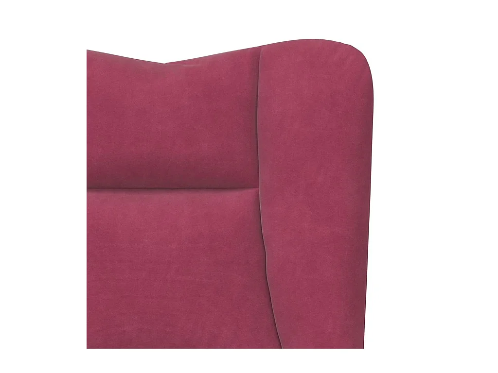 Fauteuil relaxant Rouge bordeaux 63 x 67 x 94 cm Velours